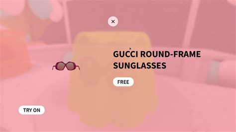 how to get the gucci round frame sunglasses roblox|Roblox: How to Get Gucci Round.